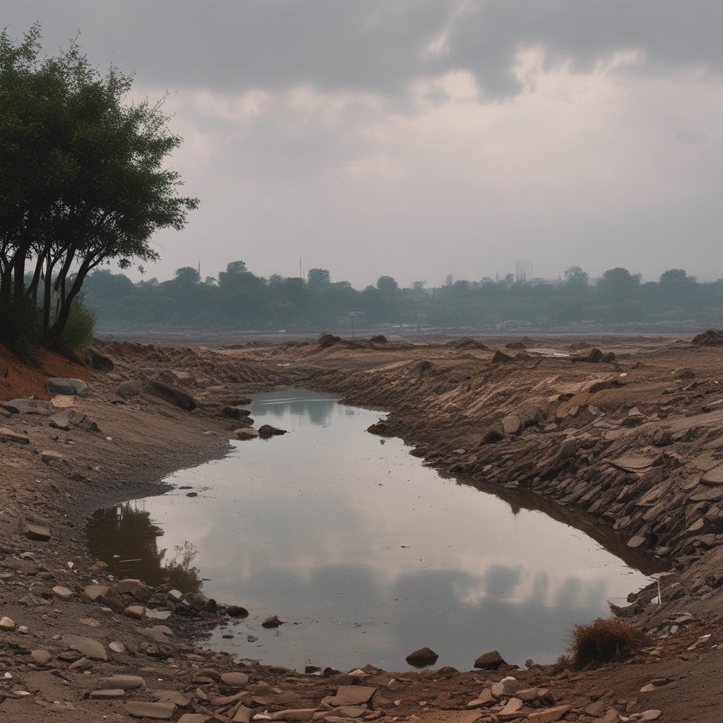 A polluted local environment