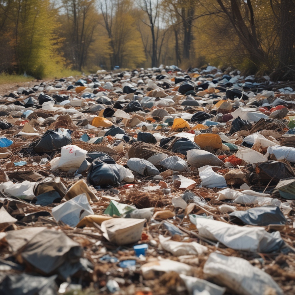 Piles of garbage affecting local wildlife